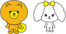 不動産総合サイト jogjog.comのキャラクター ワンワンとワン子