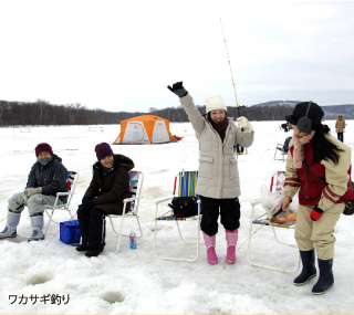 ワカサギ釣り